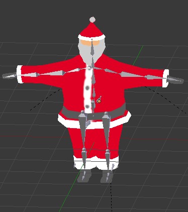 Low Poly Santa, Rigged Animated preview image 1